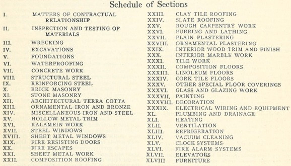 More specifications history